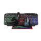 Set Tastatura+Miš+Slušalice+Podloga Xtrike CMX411 4in1 gejmerski set za sa površinskim osvetljenjem crno/crven