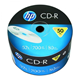 CD-R HP 52X 50PAK BULK 700MB 69300