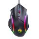 Miš USB Marvo M653 12D gejmerski miš sa RGB pozadinskim osvetljenjem i čipsetom 826 crni