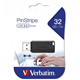 USB Flash 32GB Verbatim pinstripe 2.0 crni