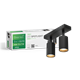 GREEN TECH LED SPOT SVETILJKA GU10 X2 CRNA