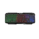 Tastatura USB Xtrike KB306 gejmerska membranska 3 boje osvetljenja crna